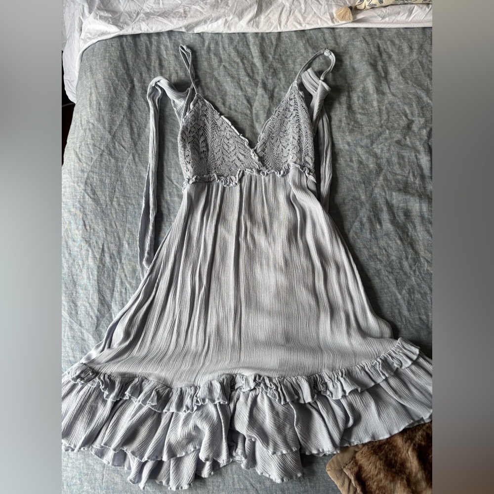 Light blue ocean drive sundress